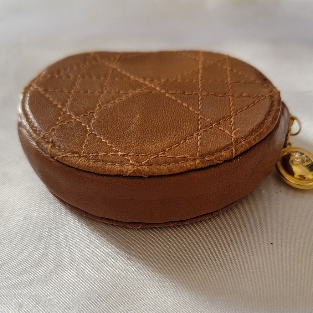 Dior Coin Lady Dior Leather Coin Purse - Picture 5 of 12